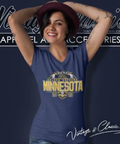 Minnesota Golden Gophers Ford Field Detroit Michigan Quick Lane Bowl 2023 V Neck TShirt