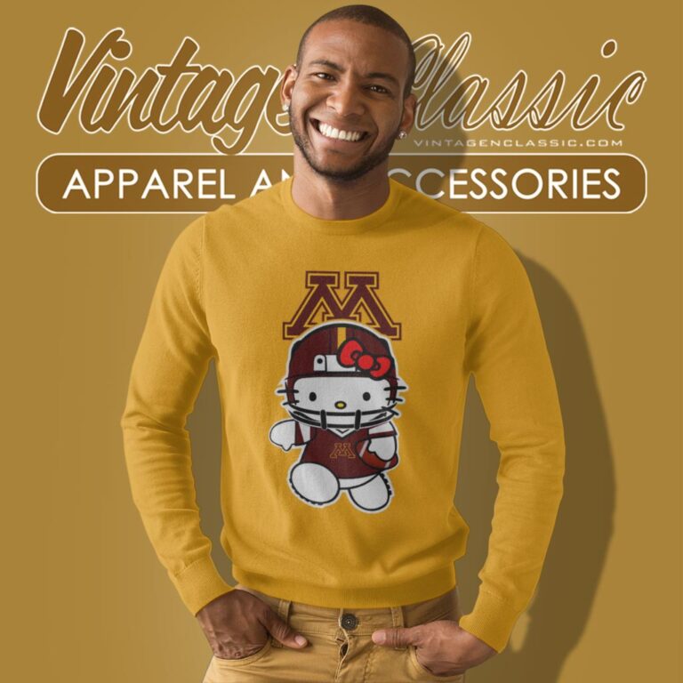 Minnesota Golden Gophers Hello Kitty Sweatshirt Minnesota Golden Gophers Hello Kitty Sweatshirt