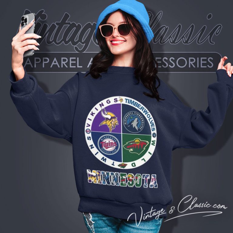 Minnesota Shirt Sports Teams Logo Vikings Twins Wild Timberwolves Sweatshirt Minnesota Shirt Sports Teams Logo Vikings Twins Wild Timberwolves Sweatshirt