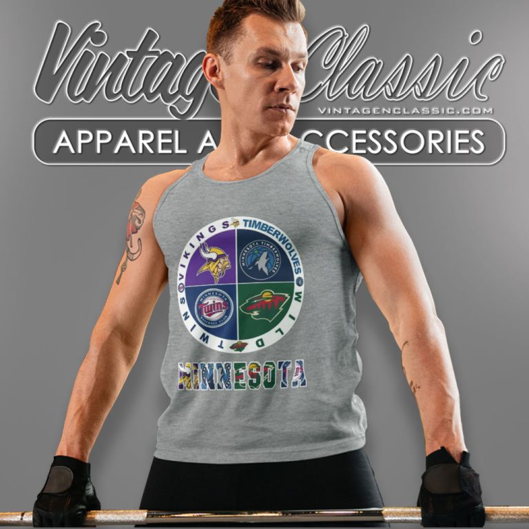 Minnesota Shirt Sports Teams Logo Vikings Twins Wild Timberwolves Tank Top Racerback Minnesota Shirt Sports Teams Logo Vikings Twins Wild Timberwolves Tank Top Racerback