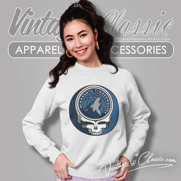 Minnesota Timberwolves Grateful Dead Steal Your Face Sweatshirt Minnesota Timberwolves Grateful Dead Steal Your Face Sweatshirt