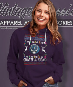 Minnesota Timberwolves Grateful Dead Ugly Christmas Hoodie