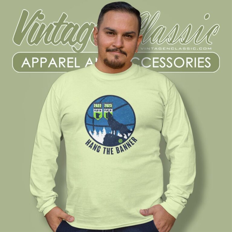 Minnesota Timberwolves Hang The Banner Long Sleeve Tee Minnesota Timberwolves Hang The Banner Long Sleeve Tee