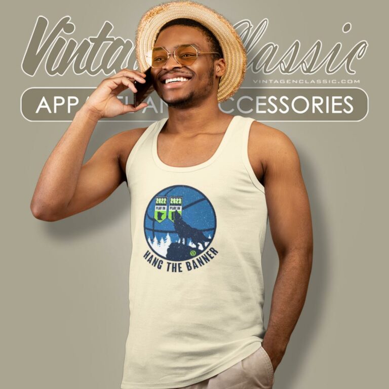 Minnesota Timberwolves Hang The Banner Tank Top Racerback Minnesota Timberwolves Hang The Banner Tank Top Racerback