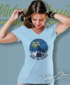 Minnesota Timberwolves Hang The Banner V Neck TShirt