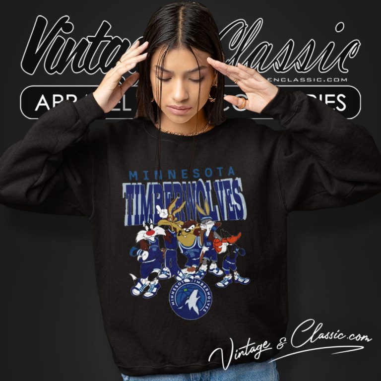 Minnesota Timberwolves Looney Tunes Nba Basketball Sweatshirt Minnesota Timberwolves Looney Tunes Nba Basketball Sweatshirt