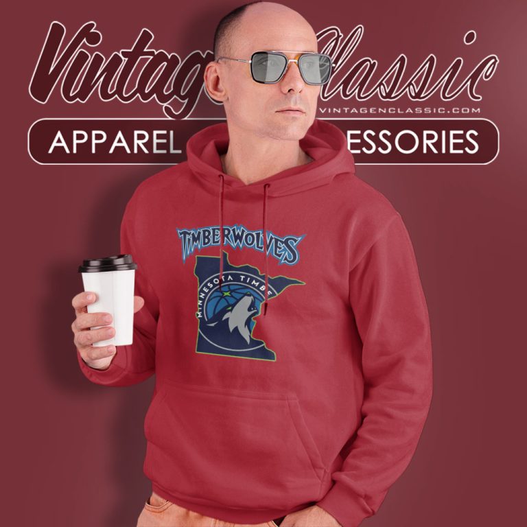 Minnesota Timberwolves Map Hoodie Minnesota Timberwolves Map Hoodie