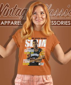 Minnesota Timberwolves Nba Shirt Kevin Garnett Slam Cover Women T Shirt