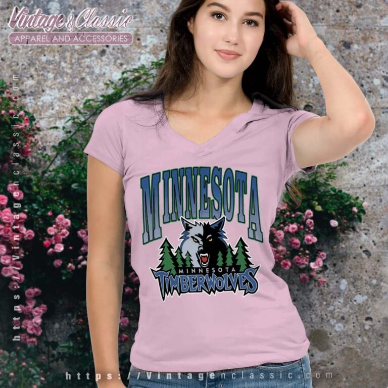 Minnesota Timberwolves Retro Logo NBA V Neck Minnesota Timberwolves Retro Logo NBA V Neck