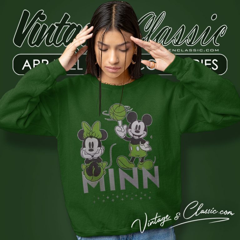 Minnesota Timberwolves Shirt Disney Mickey Minnie Sweatshirt Minnesota Timberwolves Shirt Disney Mickey Minnie Sweatshirt