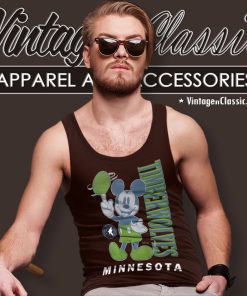 Minnesota Timberwolves Shirt Junk Food Disney Vintage Mickey Baller Tank Top Racerback