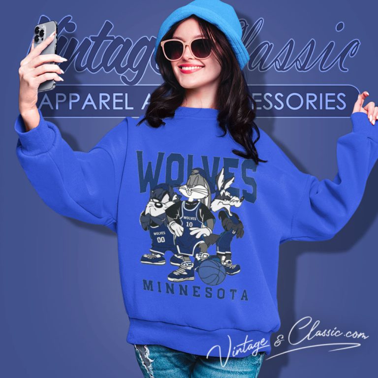 Minnesota Timberwolves Shirt Looney Tunes Nba Basketball Sweatshirt Minnesota Timberwolves Shirt Looney Tunes Nba Basketball Sweatshirt