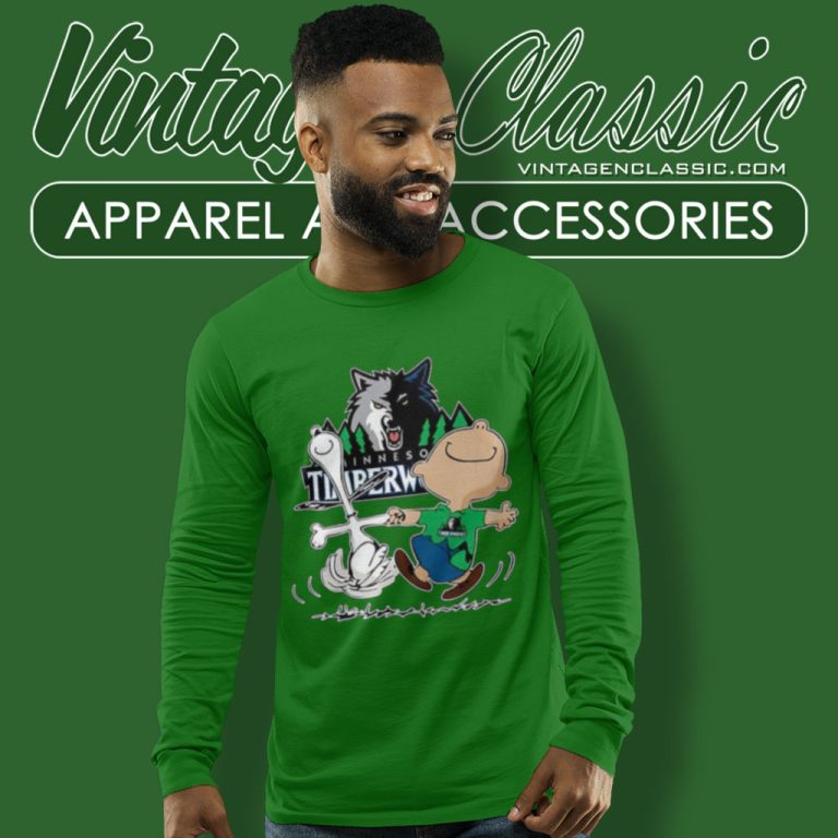 Minnesota Timberwolves Shirt Nba Charlie Brown Snoopy Long Sleeve Tee Minnesota Timberwolves Shirt Nba Charlie Brown Snoopy Long Sleeve Tee