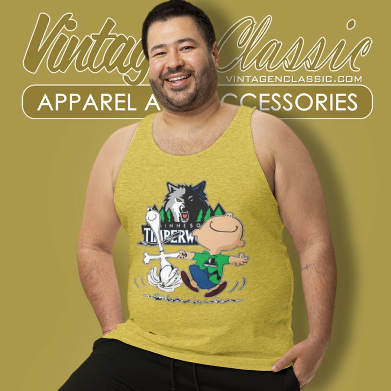 Minnesota Timberwolves Shirt Nba Charlie Brown Snoopy Tank Top Racerback Minnesota Timberwolves Shirt Nba Charlie Brown Snoopy Tank Top Racerback