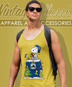 Minnesota Timberwolves Shirt Snoopy And Woodstock Christmas Gift For Fans Tank Top Racerback