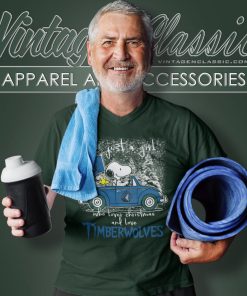 Minnesota Timberwolves Shirt Snoopy And Woodstock Peanuts Just A Girl Who Lover Christmas V Neck TShirt