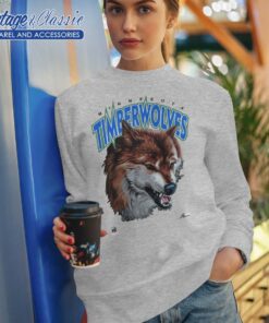Minnesota Timberwolves Wolves Logo NBA Sport Grey Sweatshirt