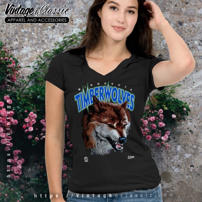 Minnesota Timberwolves Wolves Logo NBA V Neck Minnesota Timberwolves Wolves Logo NBA V Neck