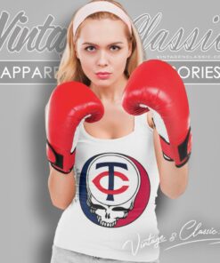 Minnesota Twins Grateful Dead Steal Your Face Tank Top Racerback