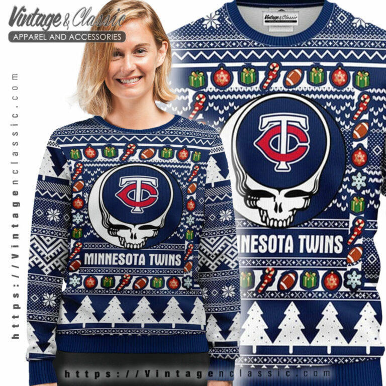 Minnesota Twins Grateful Dead Ugly Sweater Ugly Sweater shirt Minnesota Twins Grateful Dead Ugly Sweater Ugly Sweater shirt