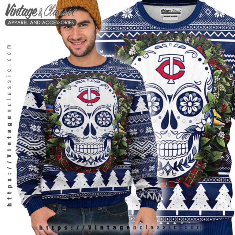 Minnesota Twins Skull Ugly Christmas Sweater Ugly Sweater Minnesota Twins Skull Ugly Christmas Sweater Ugly Sweater