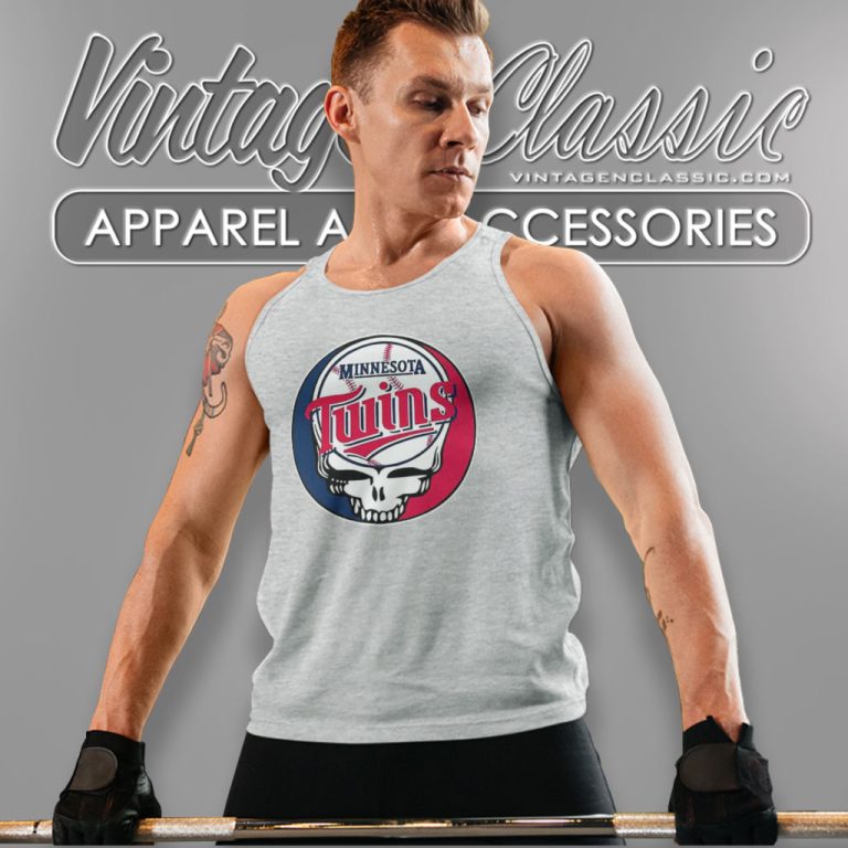 Minnesota Twins The Grateful Dead Baseball Mlb Mashup Tank Top Racerback Minnesota Twins The Grateful Dead Baseball Mlb Mashup Tank Top Racerback
