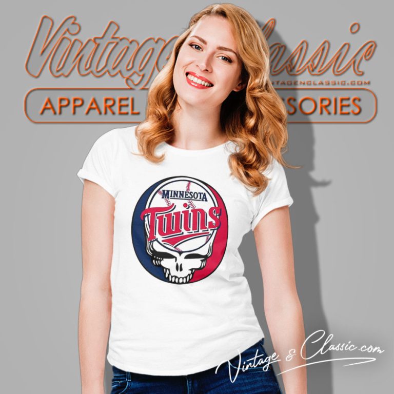 Minnesota Twins The Grateful Dead Baseball Mlb Mashup Women T Shirt Minnesota Twins The Grateful Dead Baseball Mlb Mashup Women T Shirt