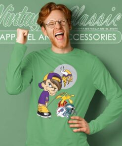 Minnesota Vikings Calvin Pee On Other Teams Long Sleeve Tee