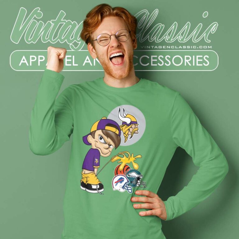 Minnesota Vikings Calvin Pee On Other Teams Long Sleeve Tee Minnesota Vikings Calvin Pee On Other Teams Long Sleeve Tee