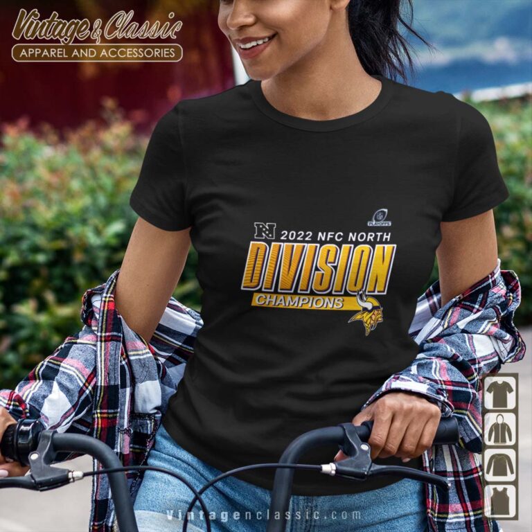 Minnesota Vikings Fanatics 2022 NFC Shirt Minnesota Vikings NFC North Division Champions Tshirt 2 Minnesota Vikings Fanatics 2022 NFC Shirt Minnesota Vikings NFC North Division Champions Tshirt 2