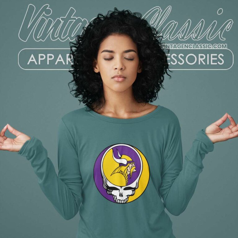 Minnesota Vikings Grateful Dead Steal Your Face Long Sleeve Tee Minnesota Vikings Grateful Dead Steal Your Face Long Sleeve Tee