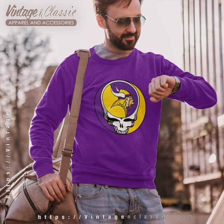 Minnesota Vikings Grateful Dead Steal Your Face Sweatshirt Minnesota Vikings Grateful Dead Steal Your Face Sweatshirt