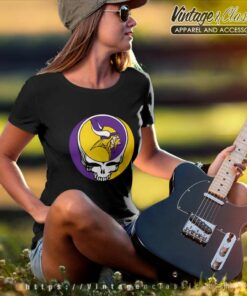 Minnesota Vikings Grateful Dead Steal Your Face Women TShirt
