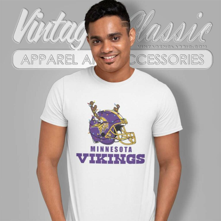 Minnesota Vikings Helmet Deer Antlers T Shirt Minnesota Vikings Helmet Deer Antlers T Shirt
