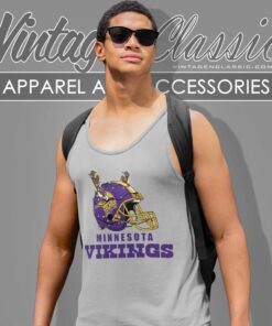 Minnesota Vikings Helmet Deer Antlers Tank Top Racerback