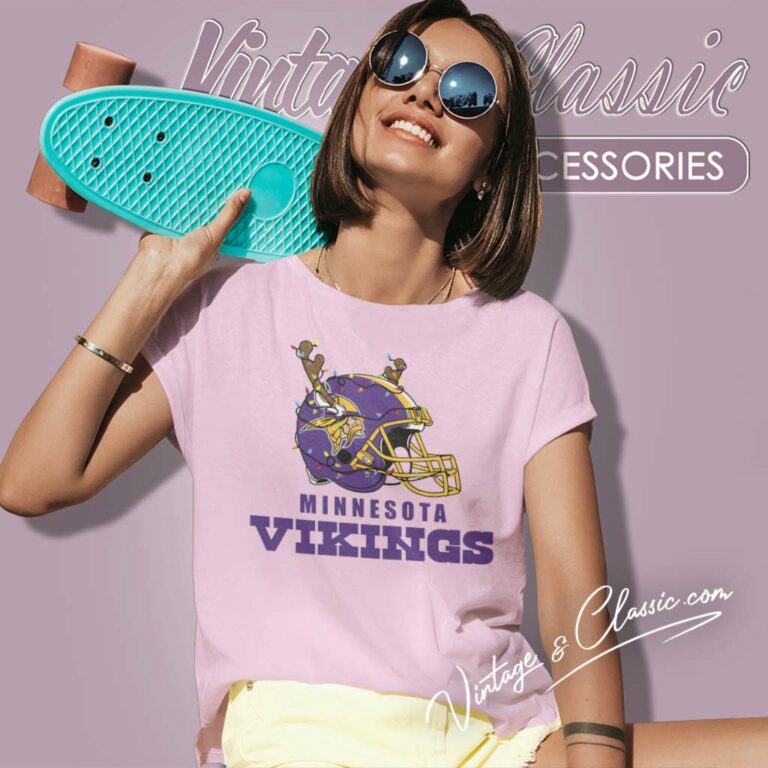 Minnesota Vikings Helmet Deer Antlers Women TShirt Minnesota Vikings Helmet Deer Antlers Women TShirt