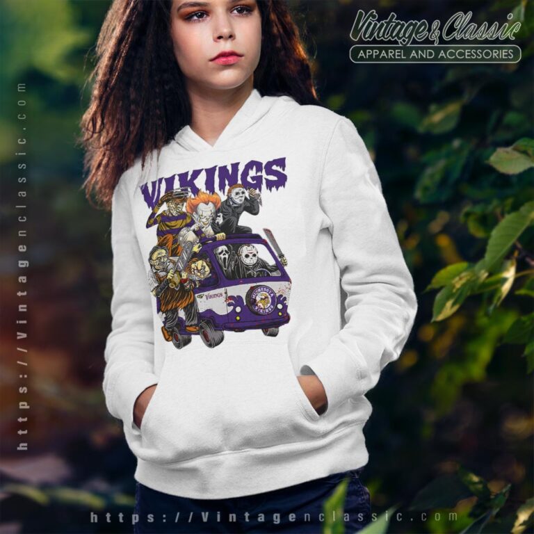 Minnesota Vikings Horror Movies Characters Halloween Shirt Hoodie Minnesota Vikings Horror Movies Characters Halloween Shirt Hoodie