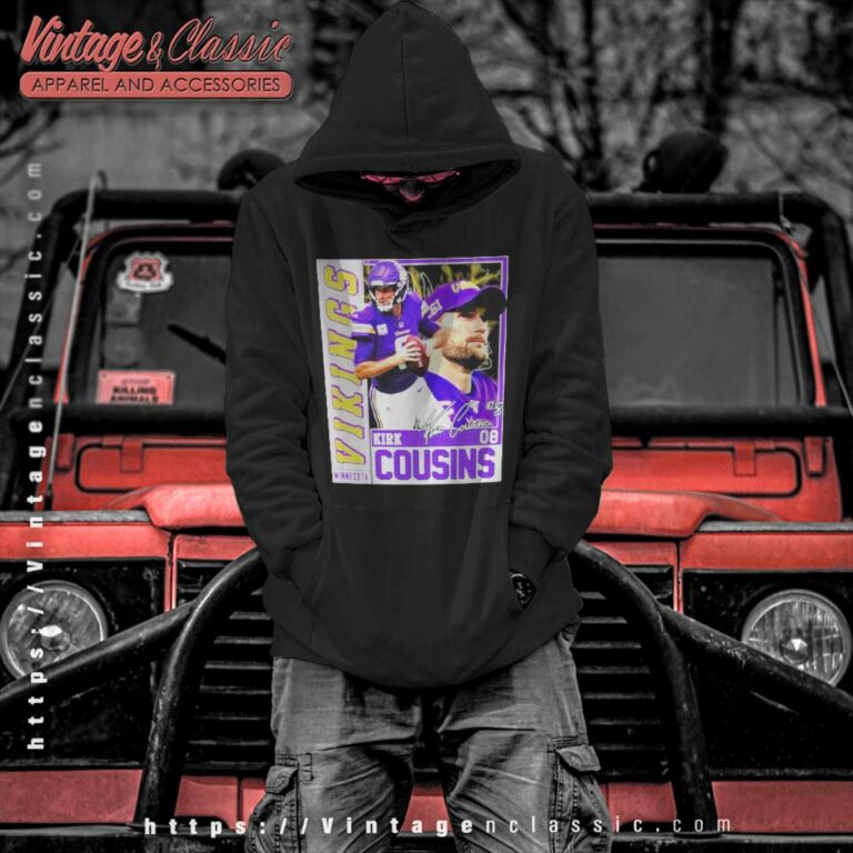 Minnesota Vikings Kirk Cousins 08 Signatures Hoodie Minnesota Vikings Kirk Cousins 08 Signatures Hoodie