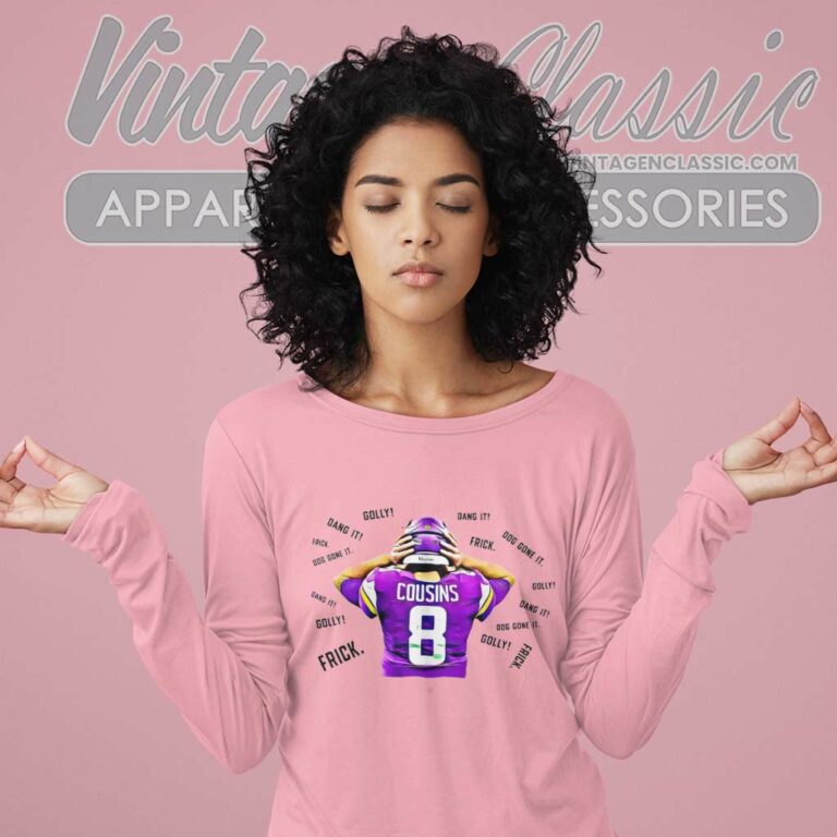 Minnesota Vikings Kirk Cousins Football Player Long Sleeve Tee Minnesota Vikings Kirk Cousins Football Player Long Sleeve Tee