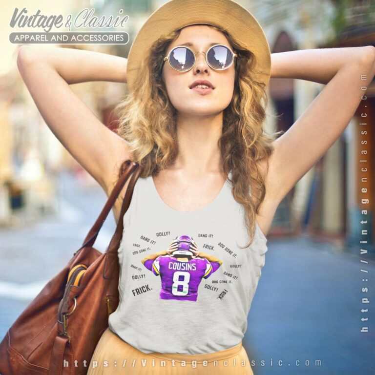 Minnesota Vikings Kirk Cousins Football Player Tank Top Racerback Minnesota Vikings Kirk Cousins Football Player Tank Top Racerback