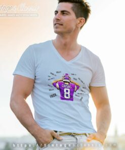 Minnesota Vikings Kirk Cousins Football Player V Neck TShirt