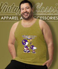 Minnesota Vikings Lets Play Football Together Snoopy Shirt Tank Top Racerback