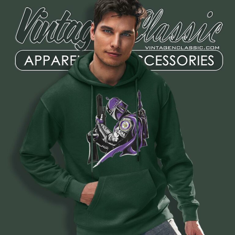 Minnesota Vikings Mandalorian Star Wars Hoodie Minnesota Vikings Mandalorian Star Wars Hoodie