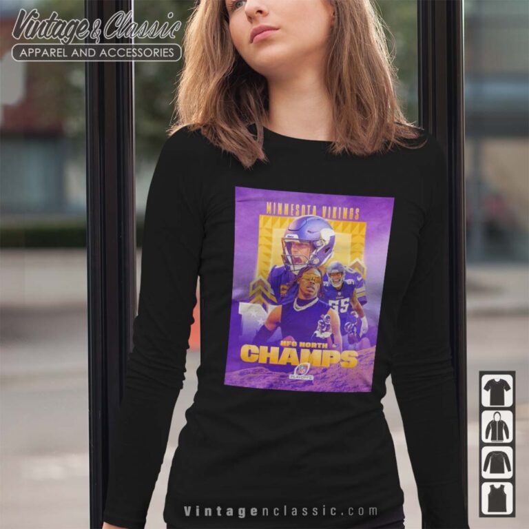 Minnesota Vikings NFC North Division Champions 2022 Longsleeves Minnesota Vikings NFC North Division Champions 2022 Longsleeves