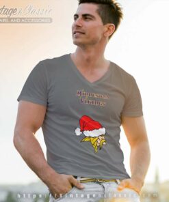 Minnesota Vikings Nfl Christmas Logo V Neck TShirt