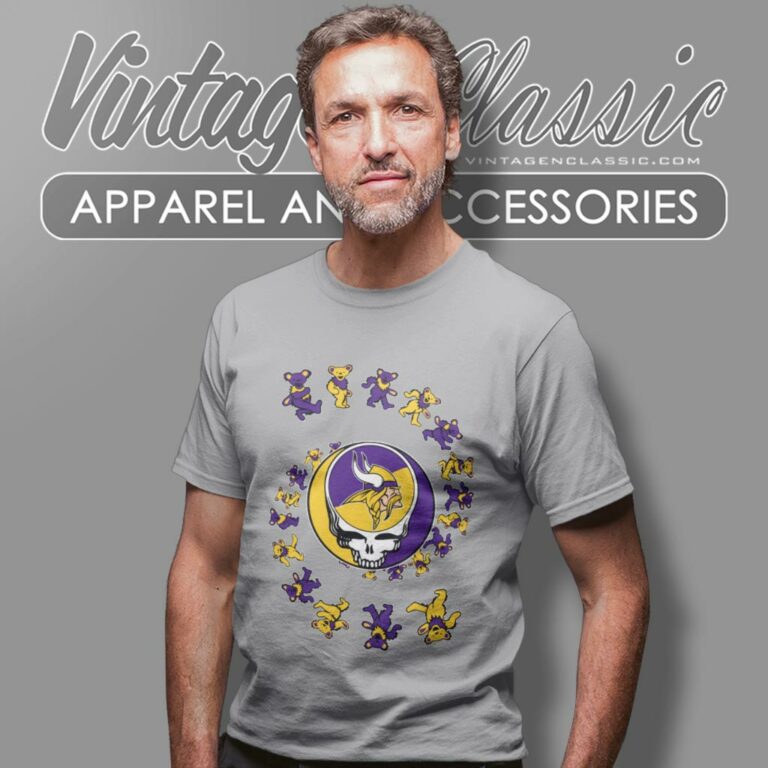 Minnesota Vikings Nfl Grateful Dancing Bears T Shirt Minnesota Vikings Nfl Grateful Dancing Bears T Shirt