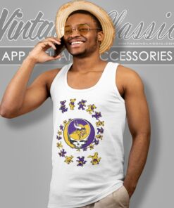Minnesota Vikings Nfl Grateful Dancing Bears Shirt 4 Minnesota Vikings Nfl Grateful Dancing Bears Tank Top Racerback