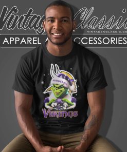 Minnesota Vikings Santa Grinch Christmas Love T Shirt