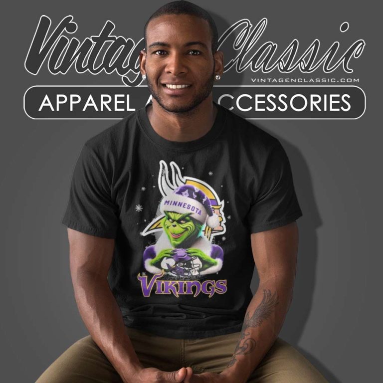 Minnesota Vikings Santa Grinch Christmas Love T Shirt Minnesota Vikings Santa Grinch Christmas Love T Shirt