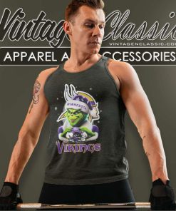Minnesota Vikings Santa Grinch Christmas Love Tank Top Racerback